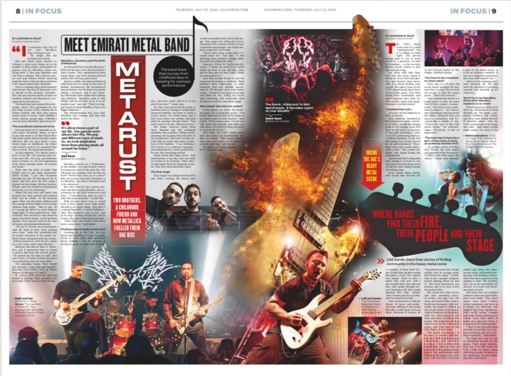 Meet Emirati metal band Metarust: Two brothers, a childhood friend and how Metallica fuelled their UAE rise