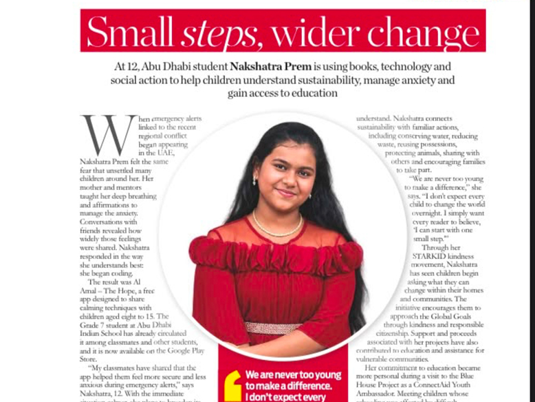 Small steps, wider change